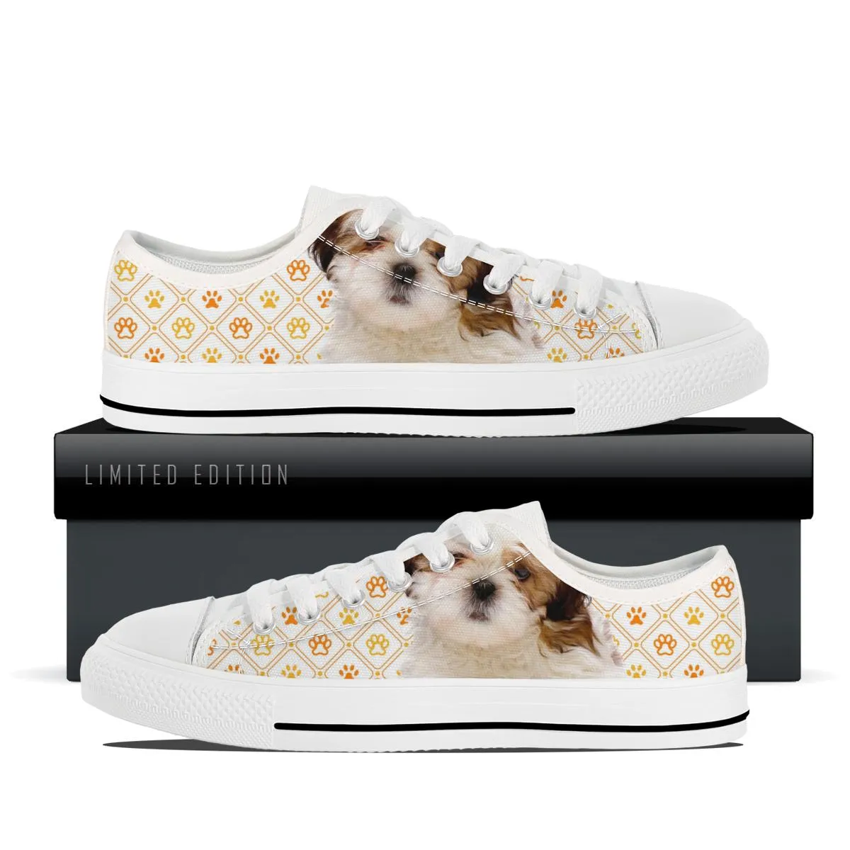Shih Tzu Kids Canvas Shoes