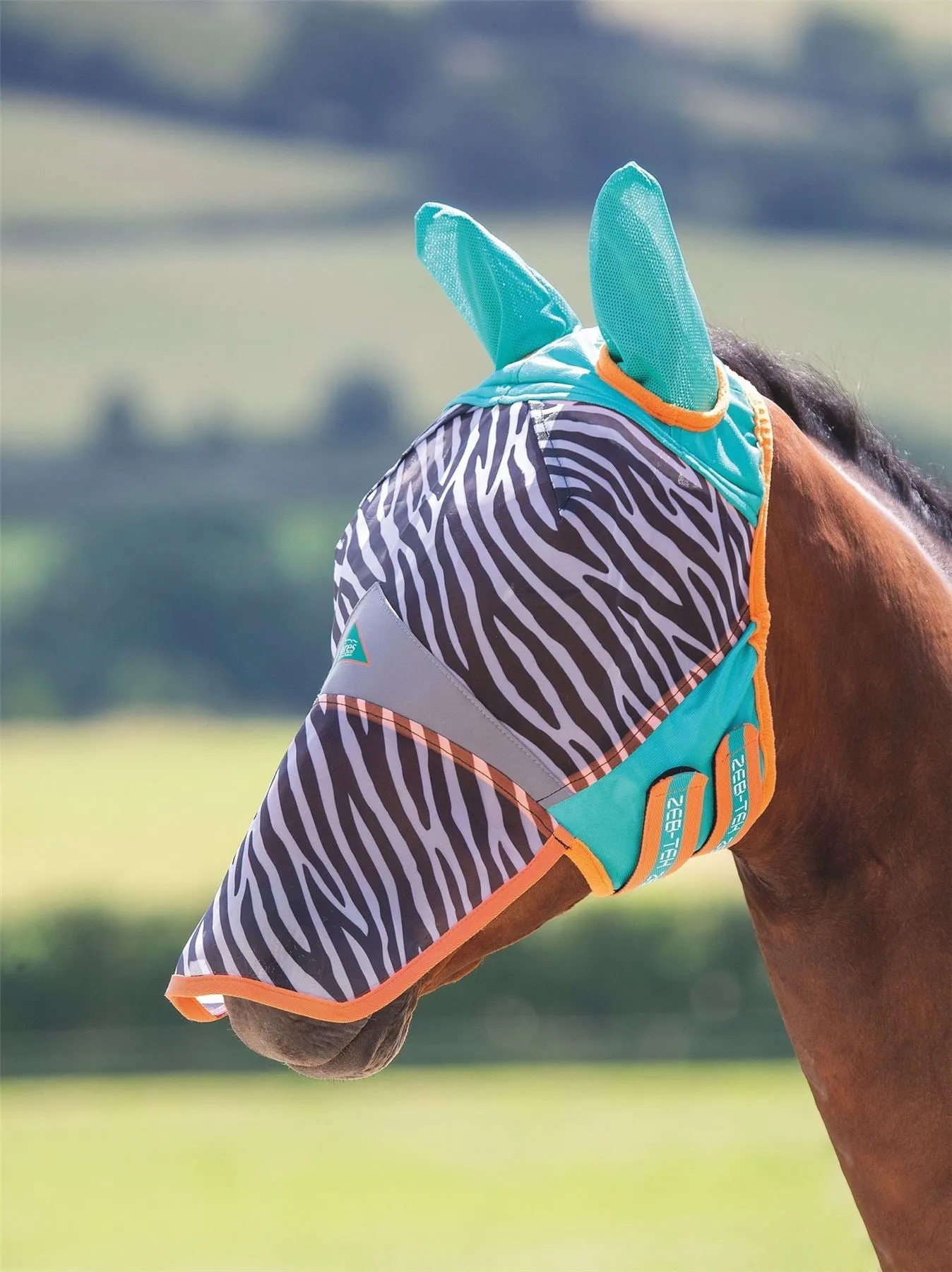 Shires Fine Mesh Fly Mask with Ears & Nose