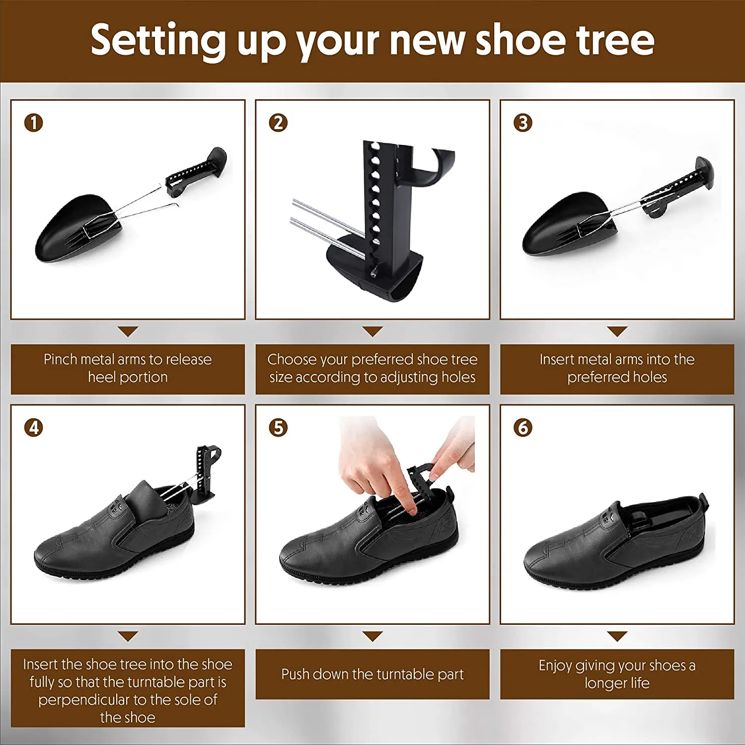 Shoe Tree - Adjustable Shoe Stretcher & Sneaker Keeper by EZB