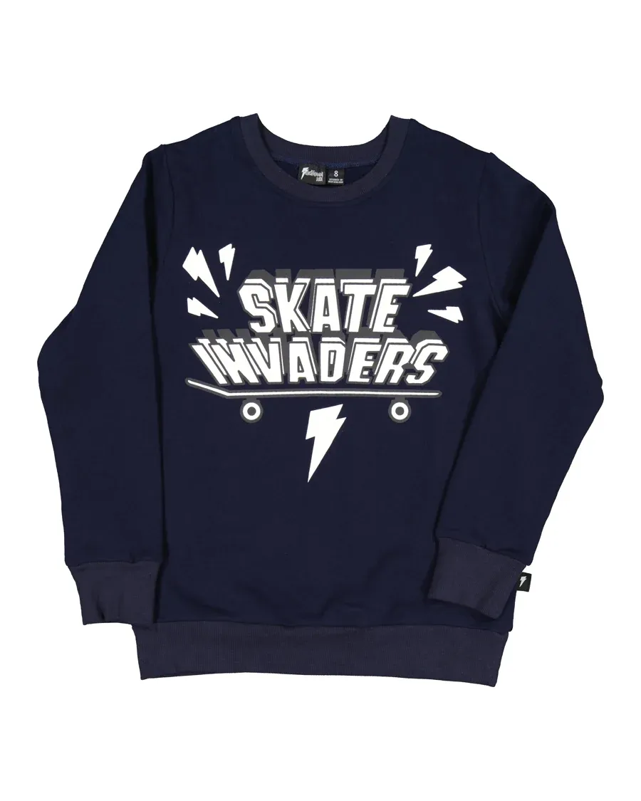 Skate Invaders Crew Sweatshirt