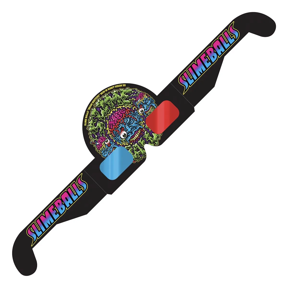 Slime Balls - Brain Busters 3D OG Slime Black 54.5MM 78A Skateboard Wheels