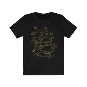 Snake Moth Black Tee, Witch Shirt