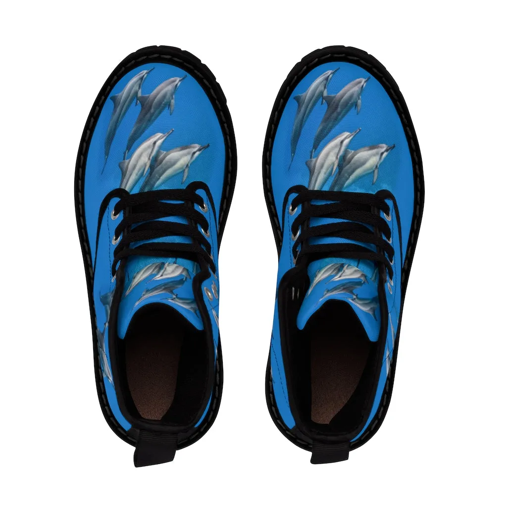 Spinner Dolphins Men's Canvas Boots