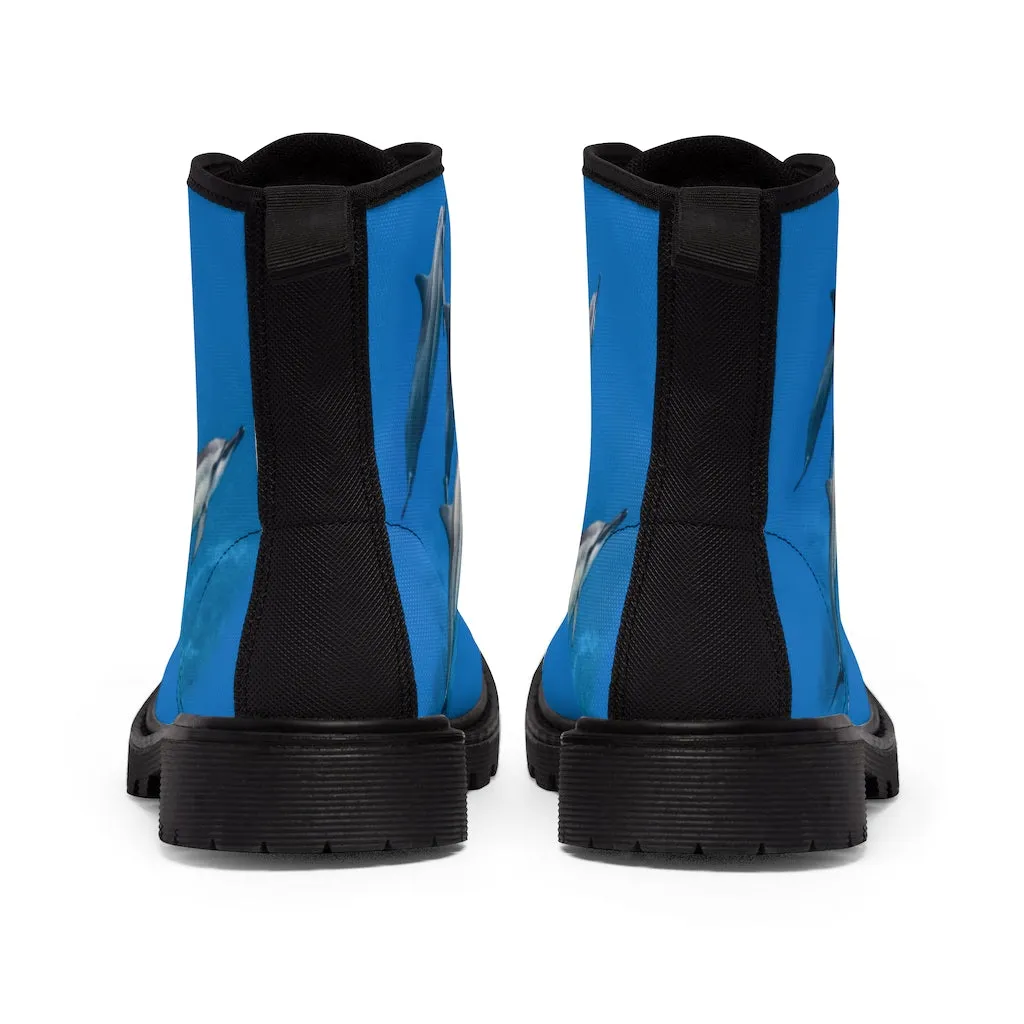 Spinner Dolphins Men's Canvas Boots