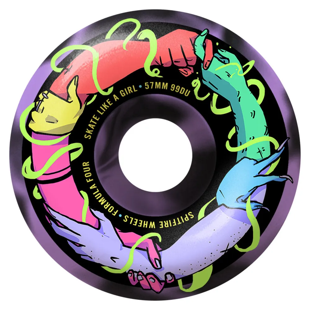Spitfire - F4 Friends of Skate Like A Girl Classic 57MM 99A Skateboard Wheels