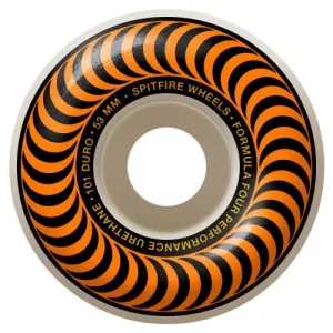 Spitfire Formula Four Classic Skateboard Wheels (Orange) 101DU 53mm