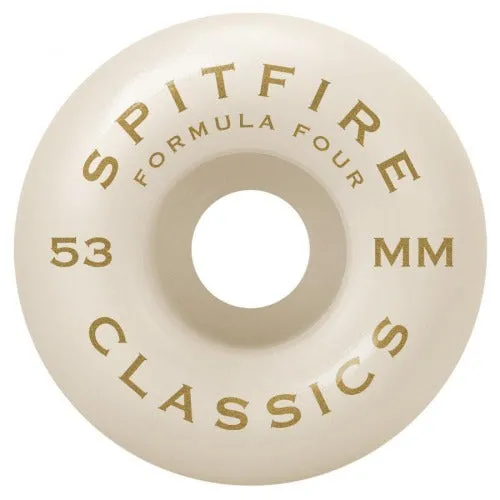 Spitfire Formula Four Classic Skateboard Wheels (Orange) 101DU 53mm