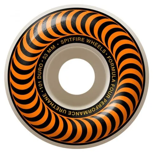 Spitfire Formula Four Classic Skateboard Wheels (Orange) 101DU 53mm