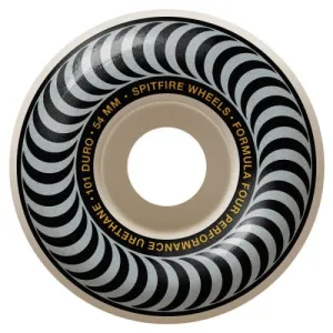 Spitfire Formula Four Classic Skateboard Wheels (Silver) 101DU 54mm