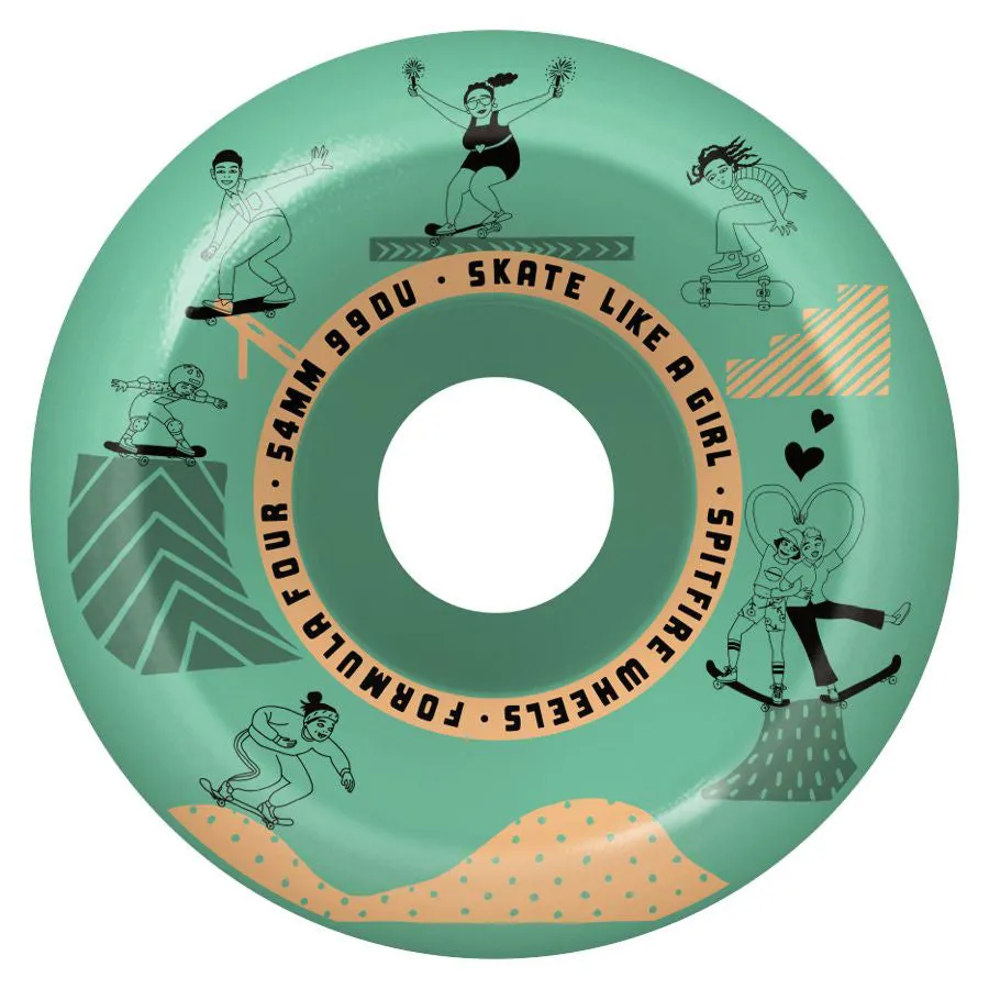 Spitfire Skate Like a Girl IBlue 54mm