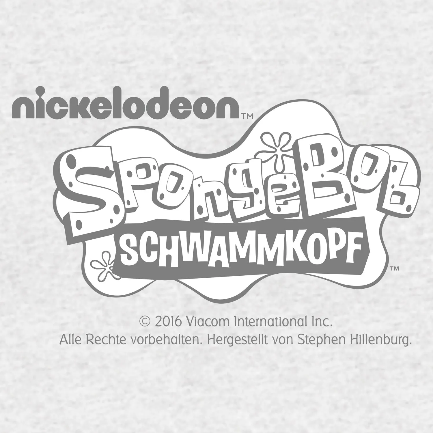 SpongeBob SquarePants Comic Pirate Official Men's T-Shirt (Heather Grey)