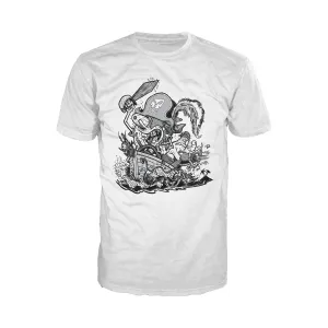 SpongeBob SquarePants Comic Pirate Official Men's T-Shirt (White)