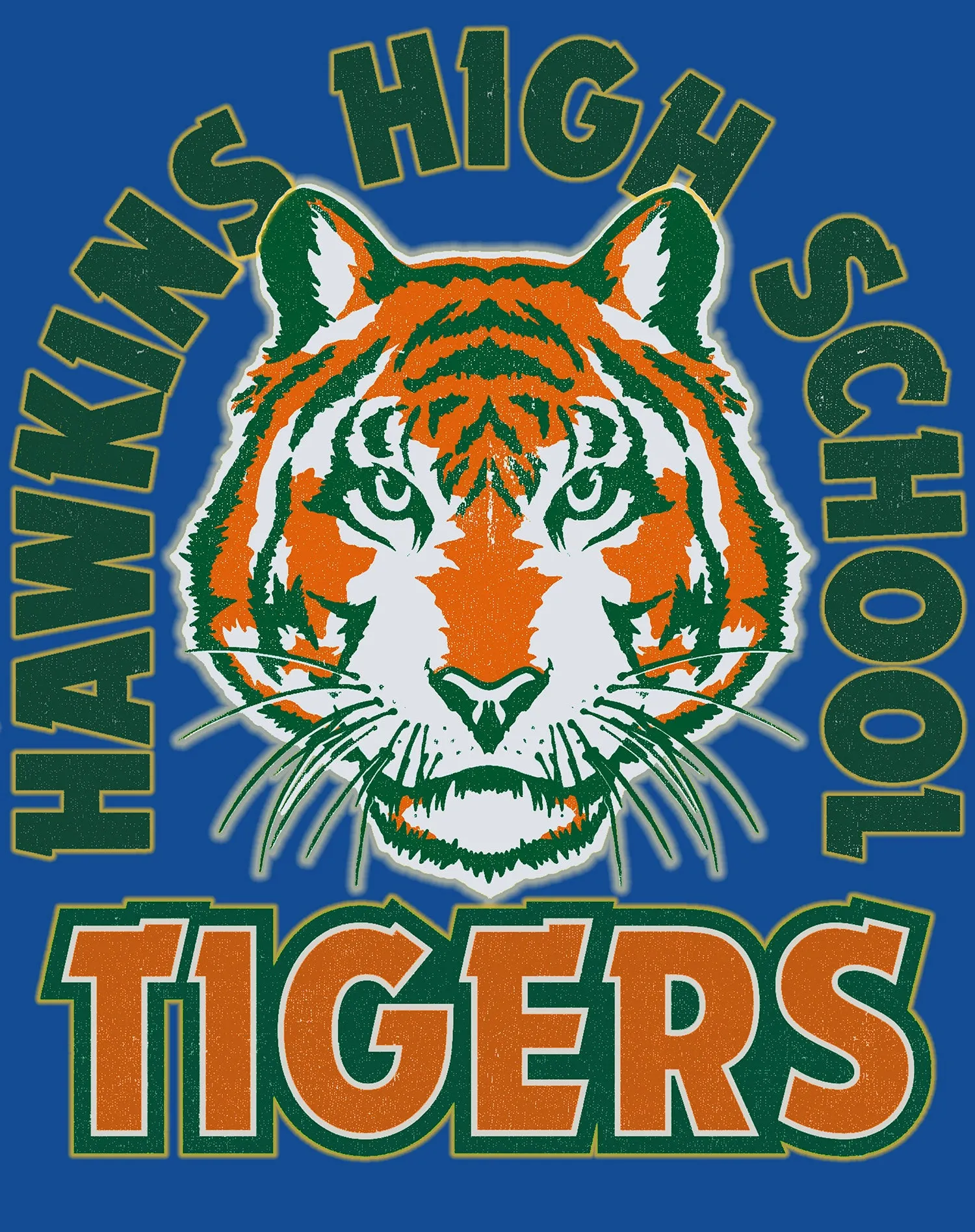 Stranger Things Hawkins High Tigers Stare Men's T-Shirt
