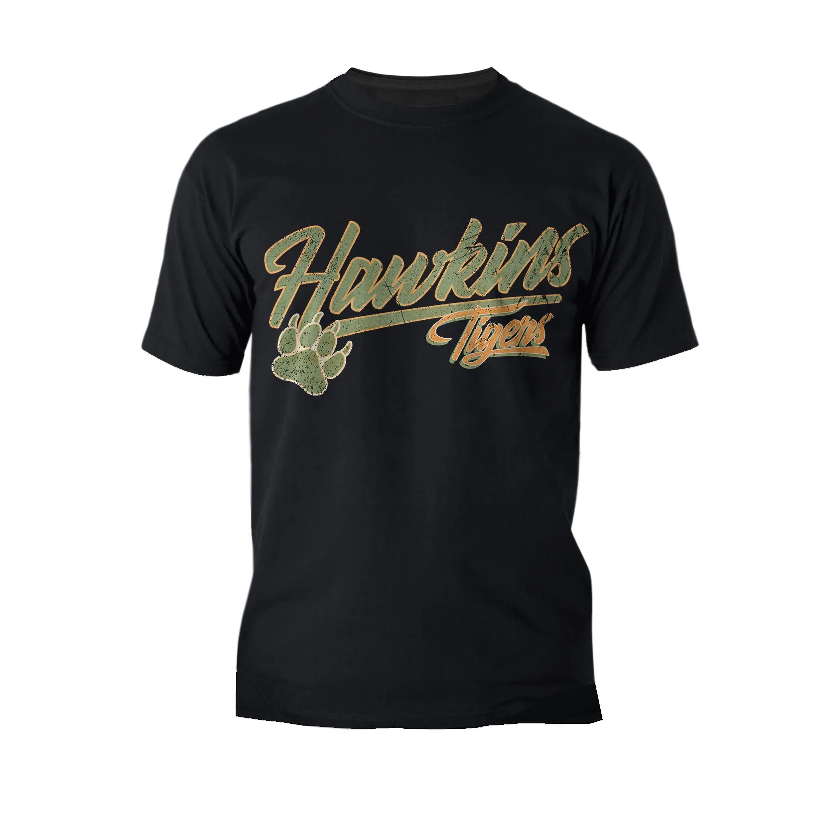 Stranger Things Hawkins Tigers Varsity Vintage Men's T-Shirt