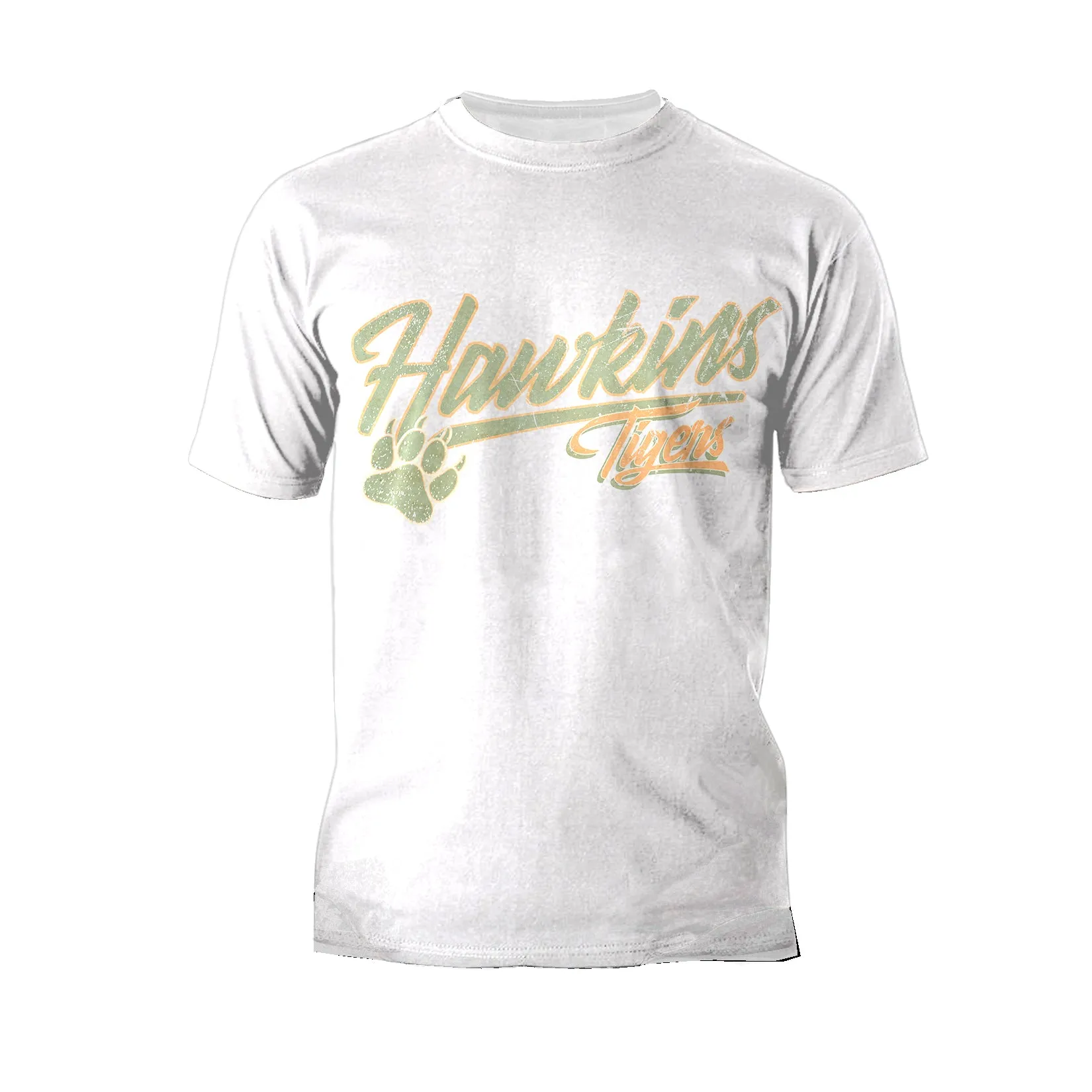 Stranger Things Hawkins Tigers Varsity Vintage Men's T-Shirt