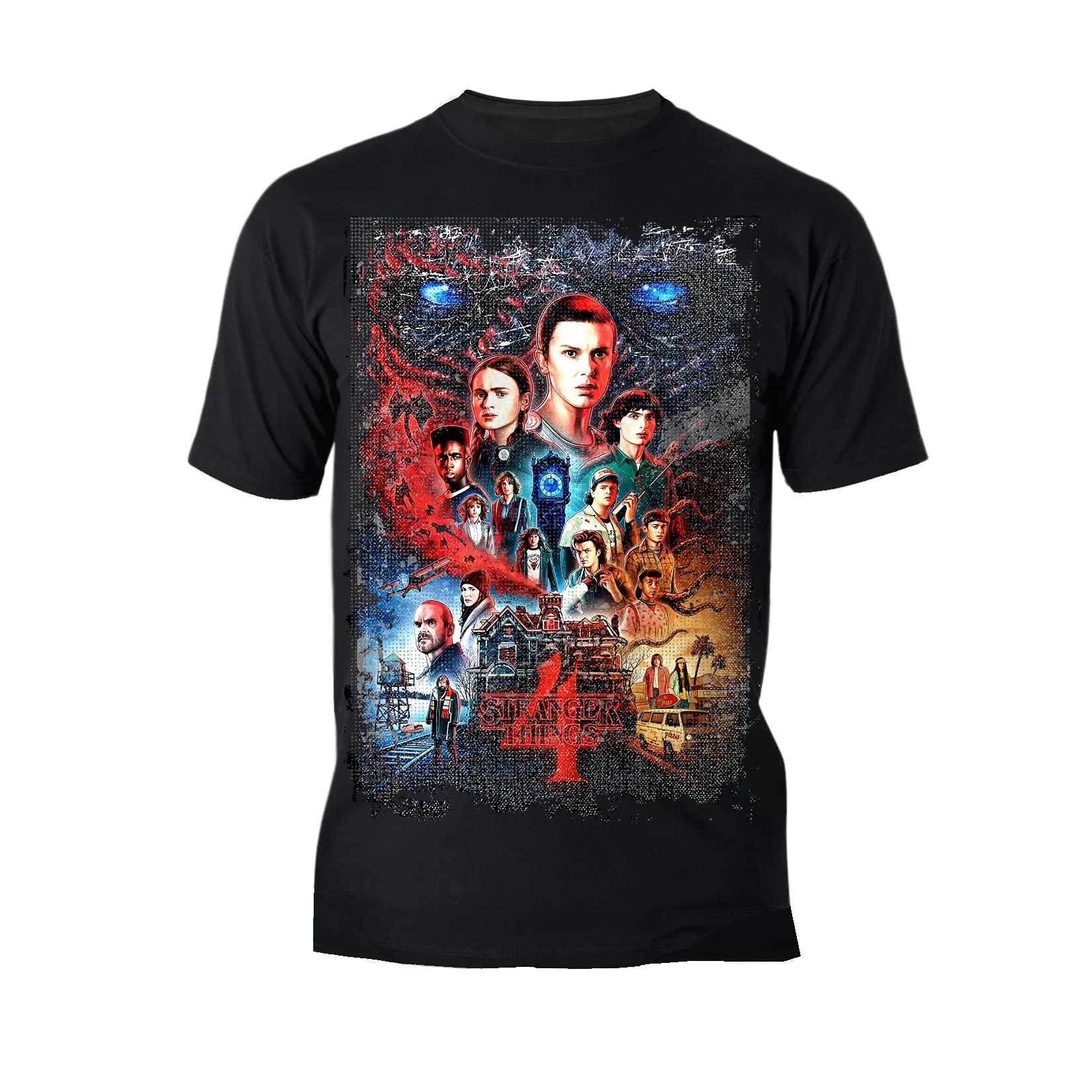Stranger Things S4 Poster Vintage Battle Men's T-Shirt
