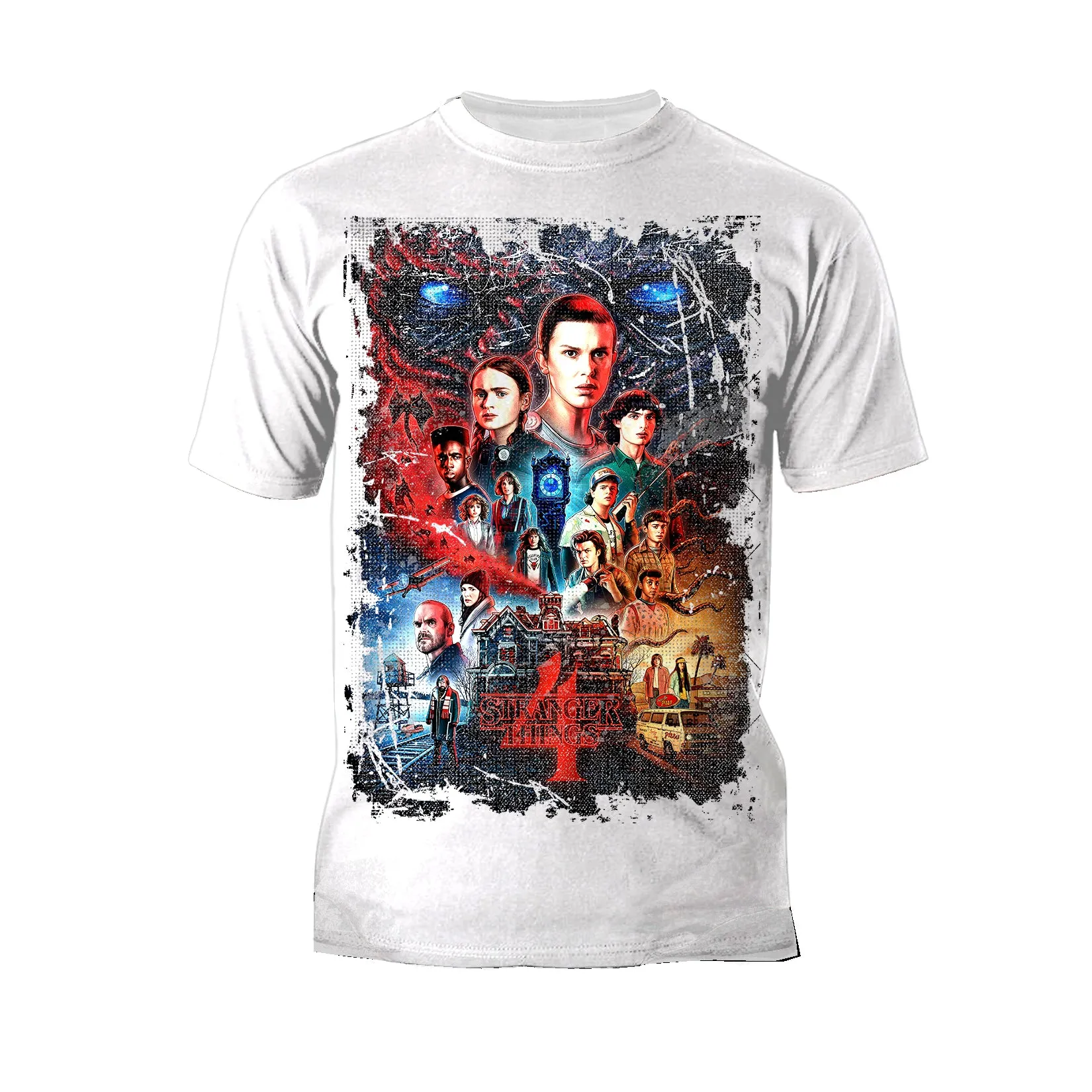 Stranger Things S4 Poster Vintage Battle Men's T-Shirt