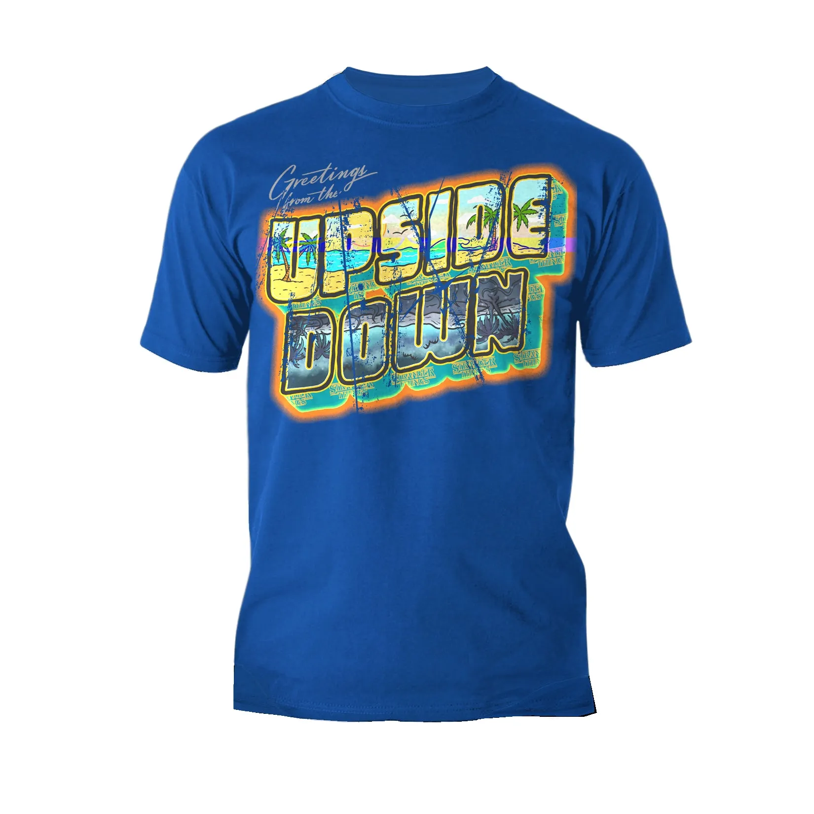 Stranger Things Upside Down Greetings California Men's T-Shirt