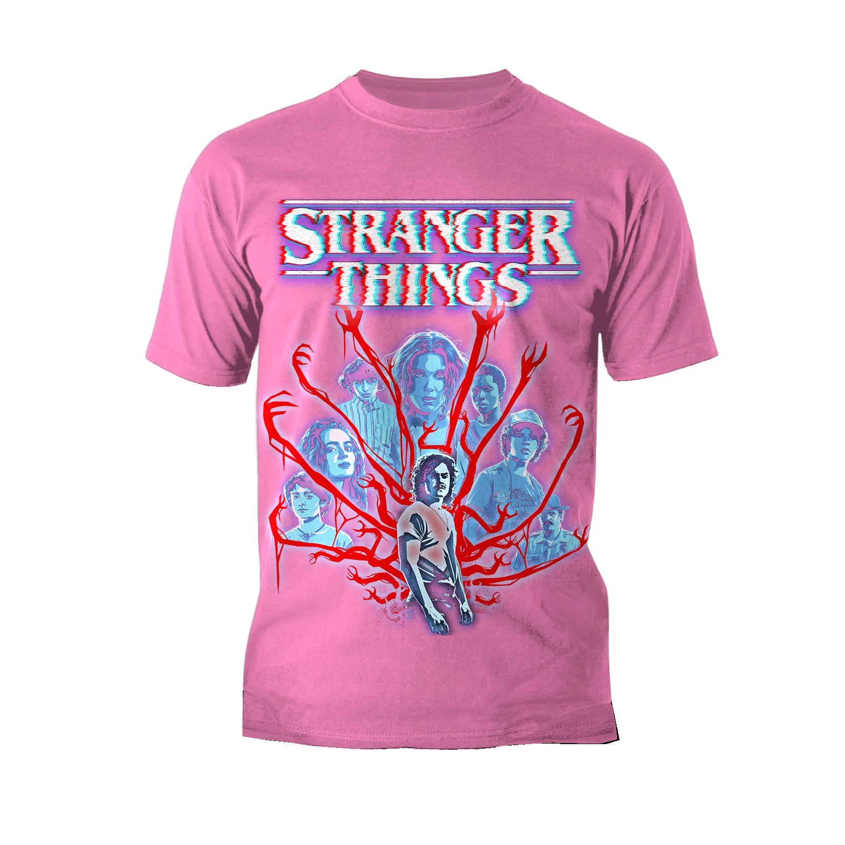 Stranger Things Vines Poster Hive Glitch Men's T-Shirt