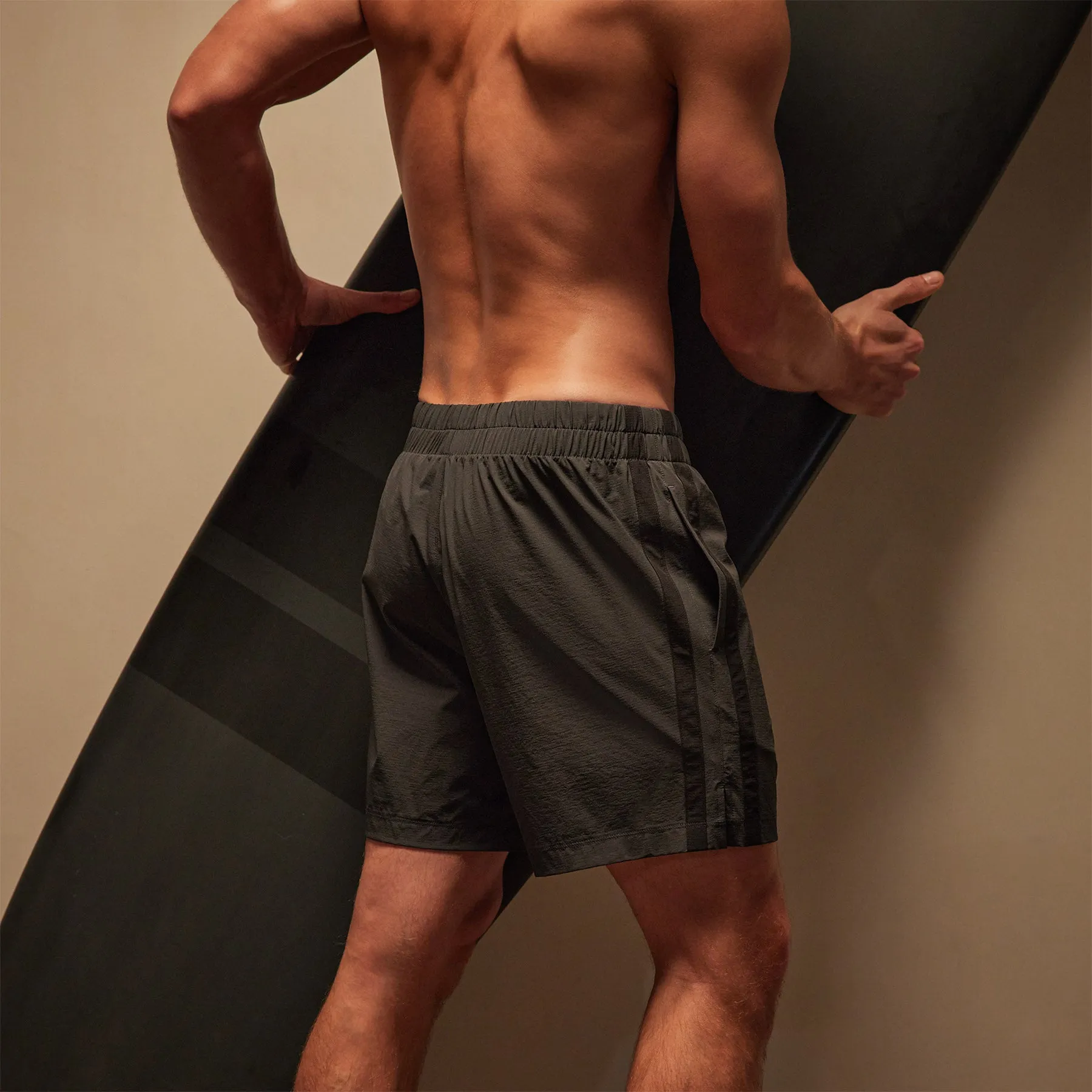 Stretch Rip Stop Stripe Short - Carbon/Black