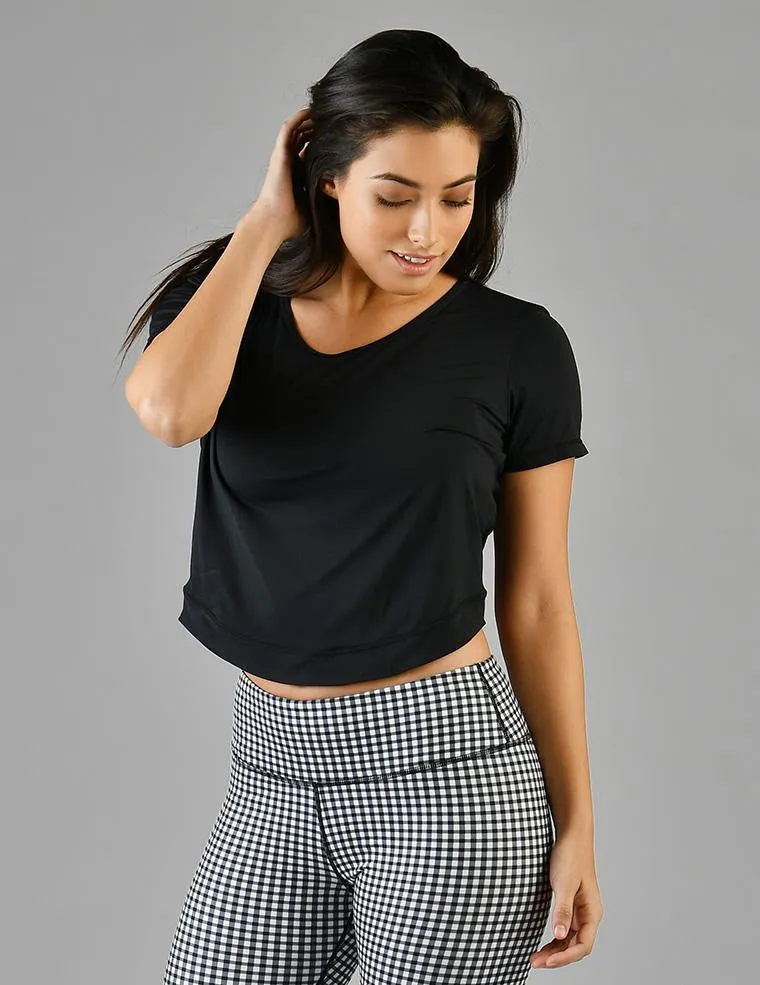 Subtle Crop Top: Black
