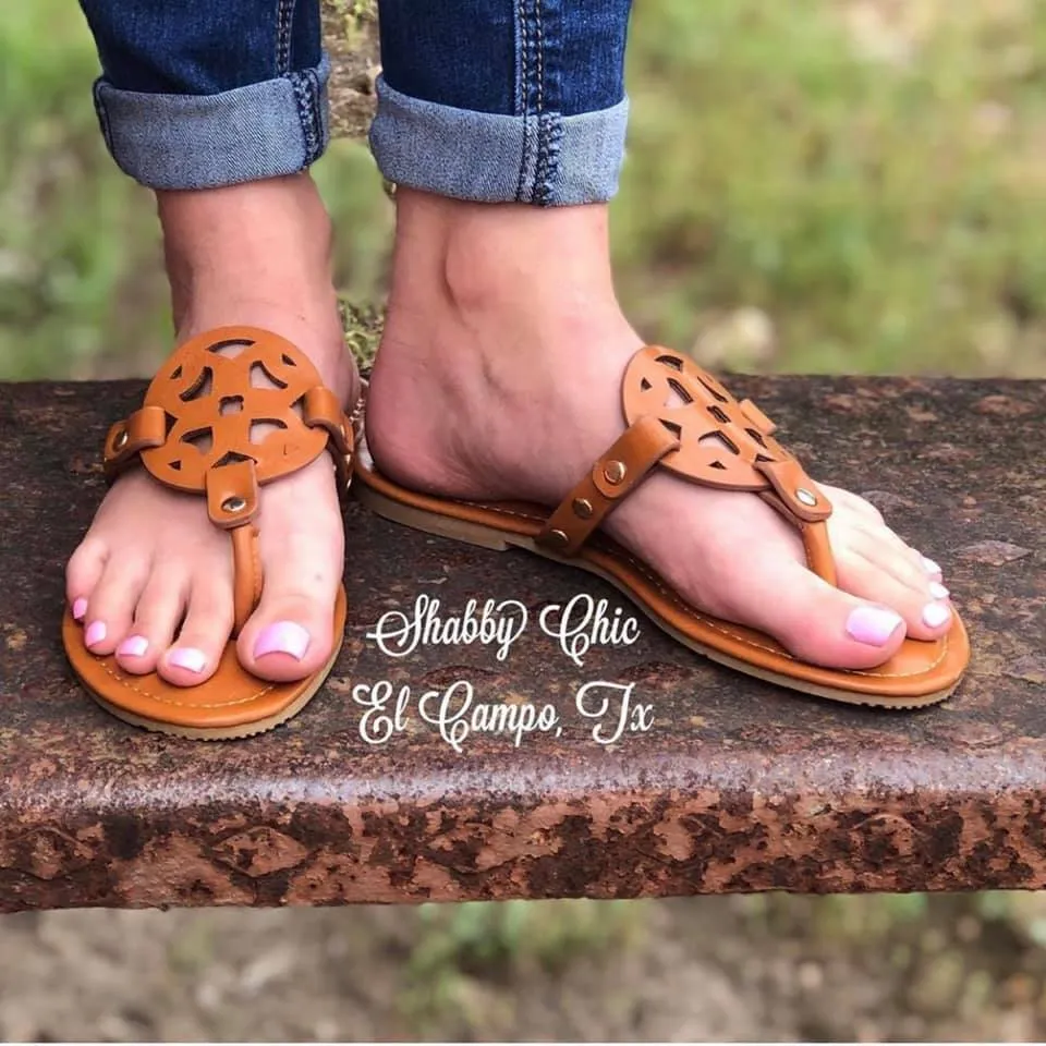 Tan Designer Sandals