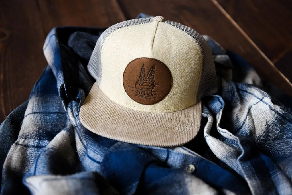 TAN LEATHER TRUCKER