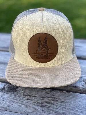 TAN LEATHER TRUCKER
