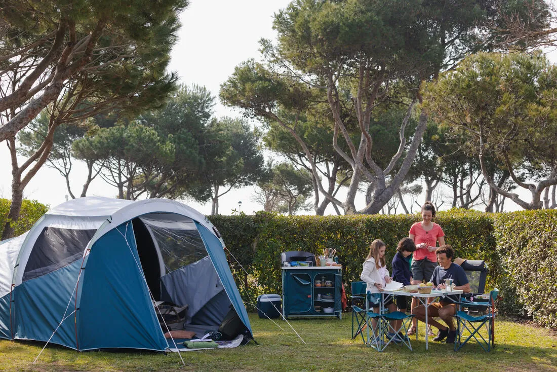 Tente à arceaux de camping - Arpenaz 4.1 F&B - 4 Places - 1 Chambre