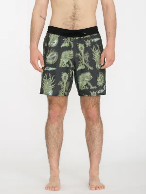 Tetsunori Trunk 17" Boardshort - BLACK