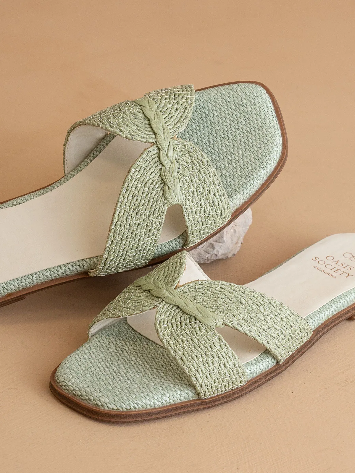 The Fatima | Mint Butterfly Strap Sandal