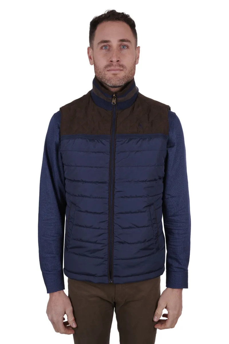 Thomas Cook Men's Lucknow Dipped Back Hem Reversible Vest - Navy
