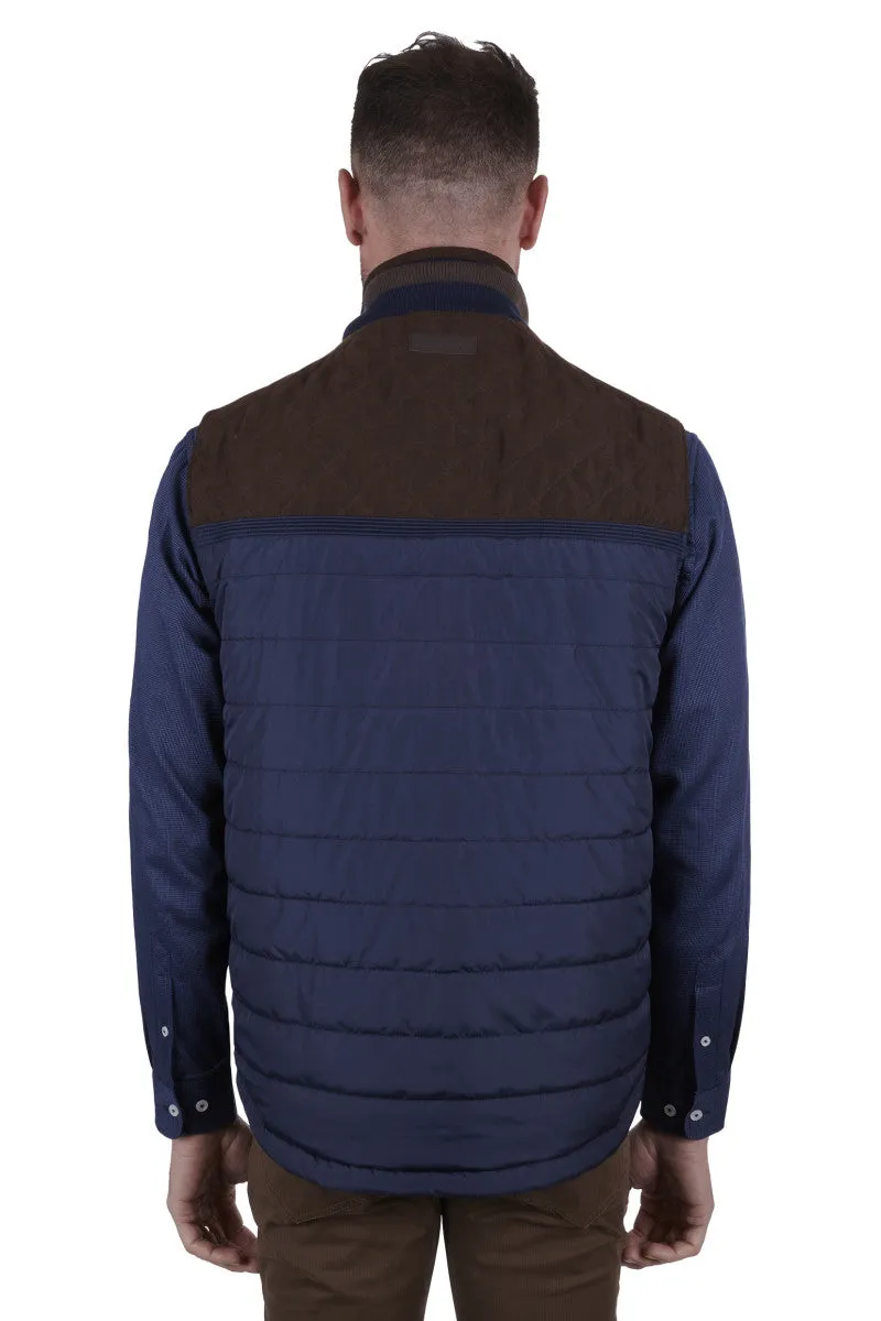 Thomas Cook Men's Lucknow Dipped Back Hem Reversible Vest - Navy