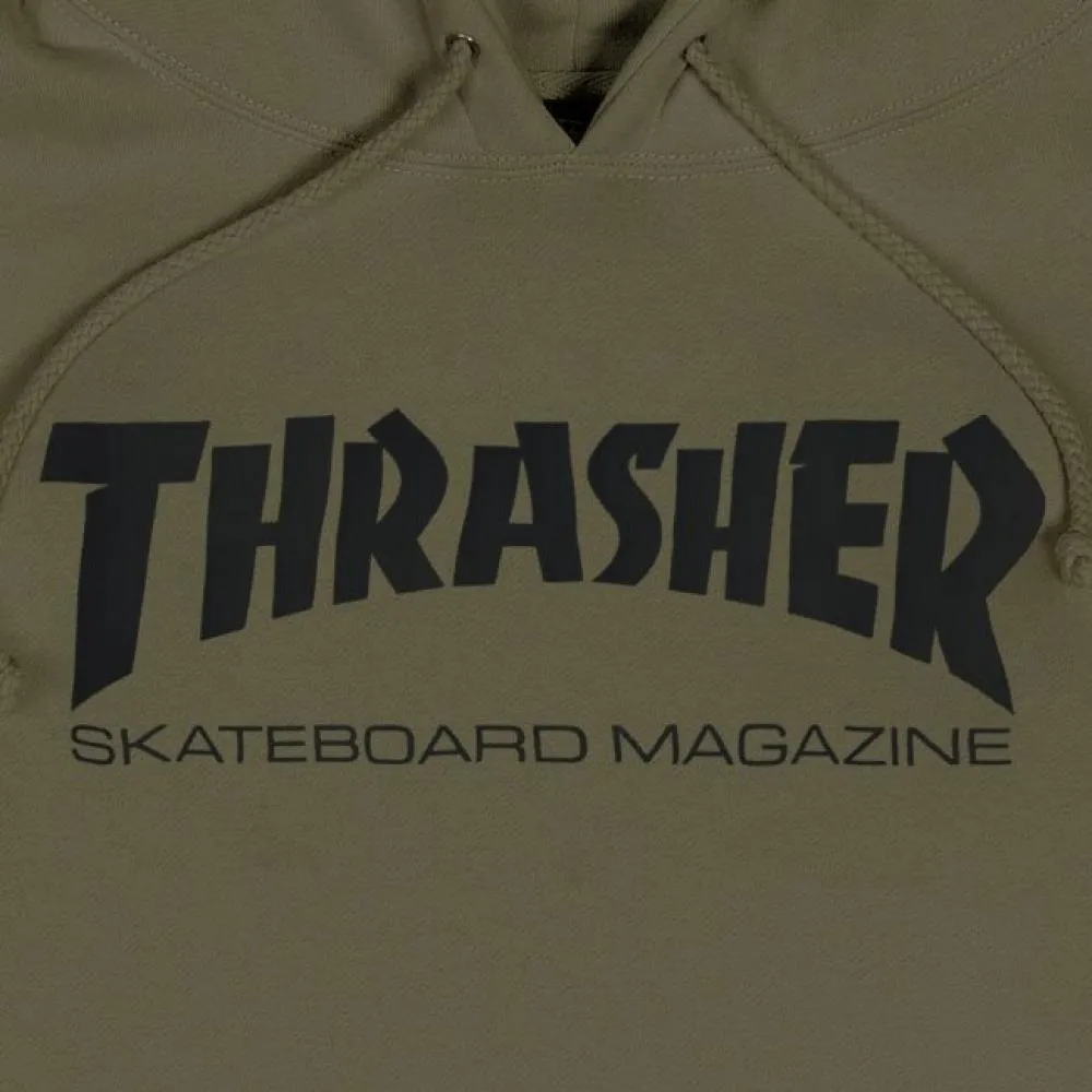 Thrasher Skate Mag Hoody - Army Green