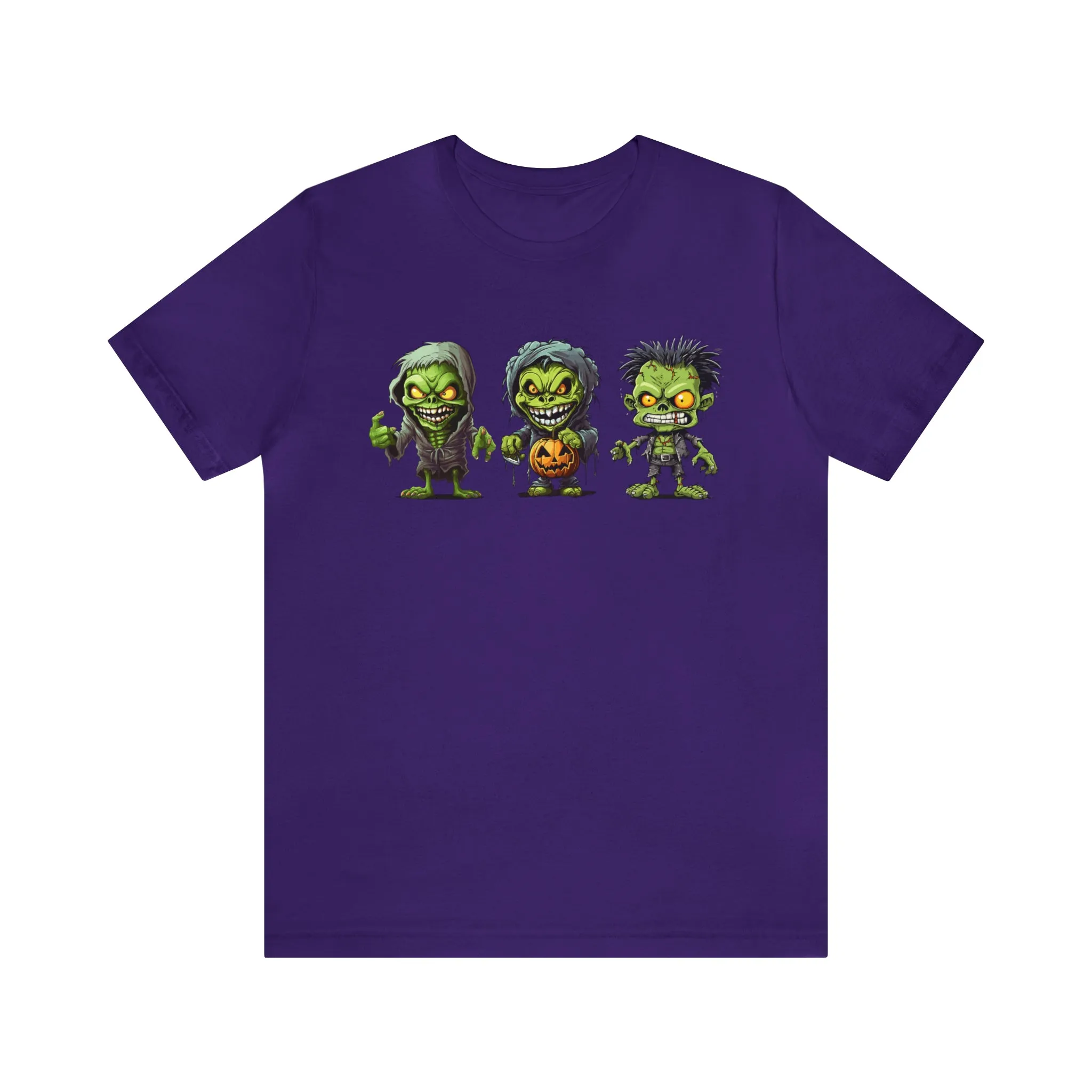 Three Scary Ghouls T-Shirt | Creepy Ghouls Tee |  Bella Canvas 3001Unisex | Spooky Short Sleeve Tshirt