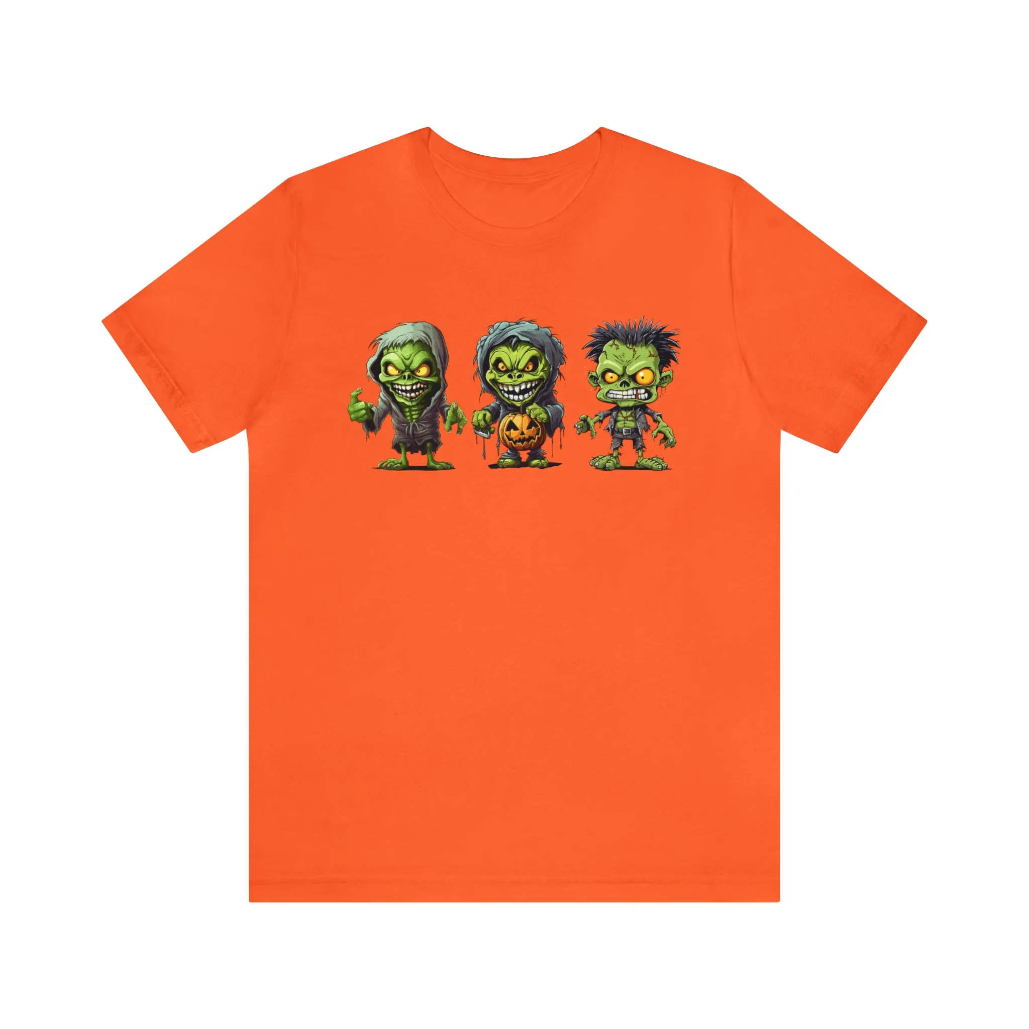 Three Scary Ghouls T-Shirt | Creepy Ghouls Tee |  Bella Canvas 3001Unisex | Spooky Short Sleeve Tshirt