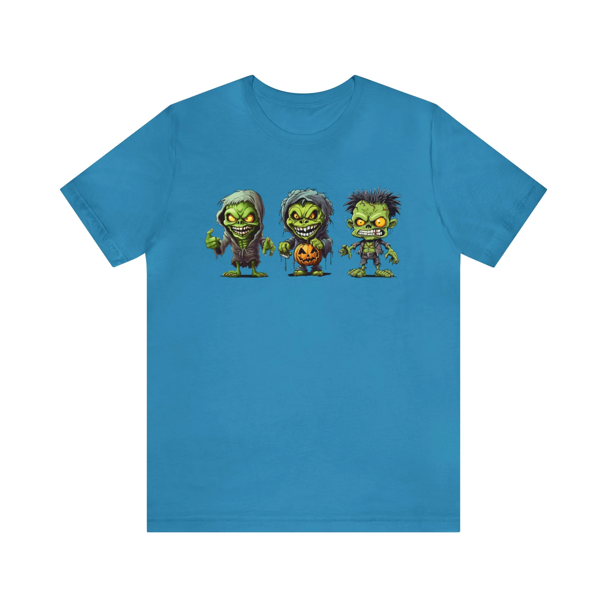 Three Scary Ghouls T-Shirt | Creepy Ghouls Tee |  Bella Canvas 3001Unisex | Spooky Short Sleeve Tshirt