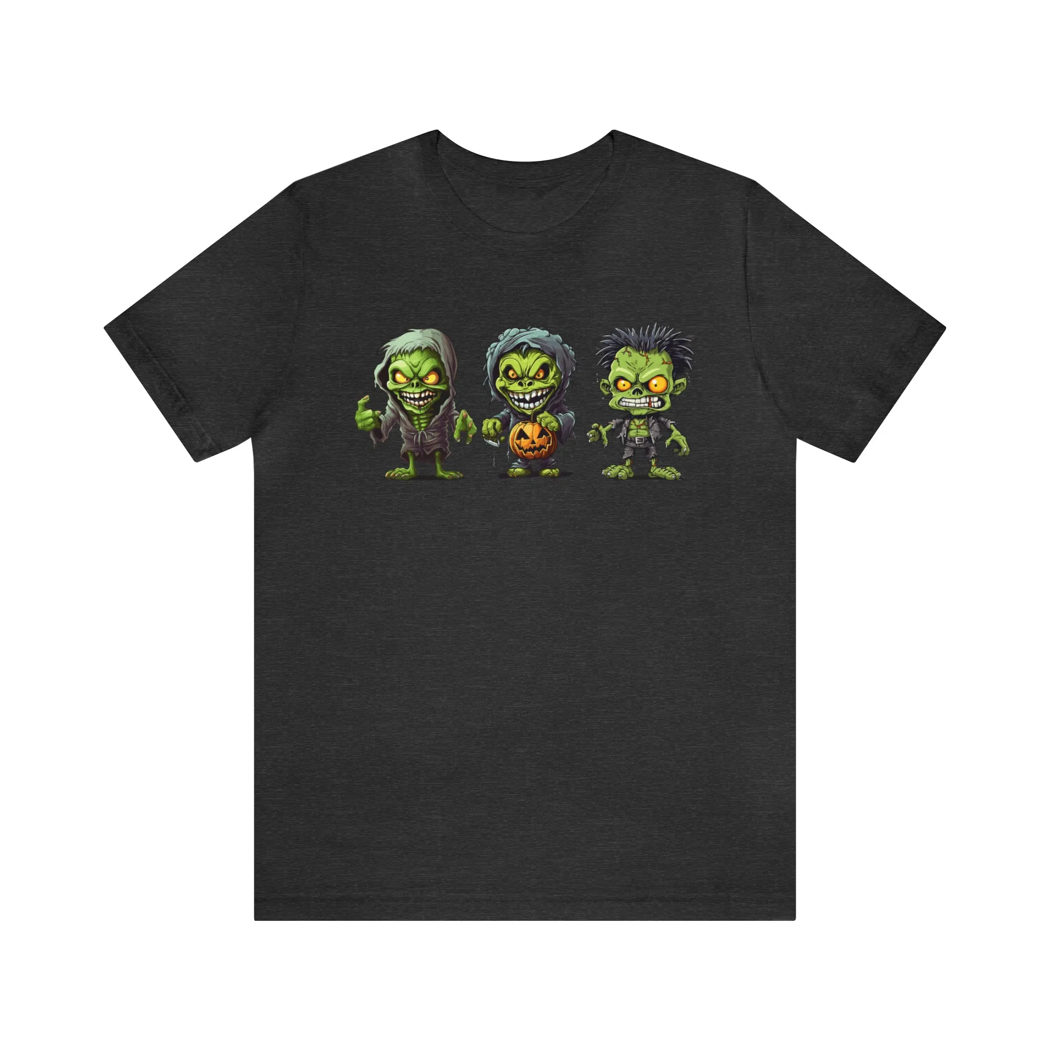 Three Scary Ghouls T-Shirt | Creepy Ghouls Tee |  Bella Canvas 3001Unisex | Spooky Short Sleeve Tshirt