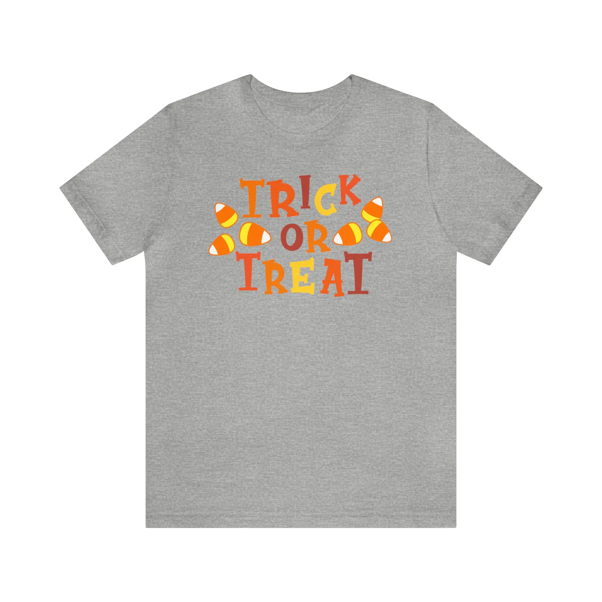 Trick or Treat T-Shirt | Candy Corn  Tee |  Bella Canvas 3001Unisex | Sweet Short Sleeve Tshirt