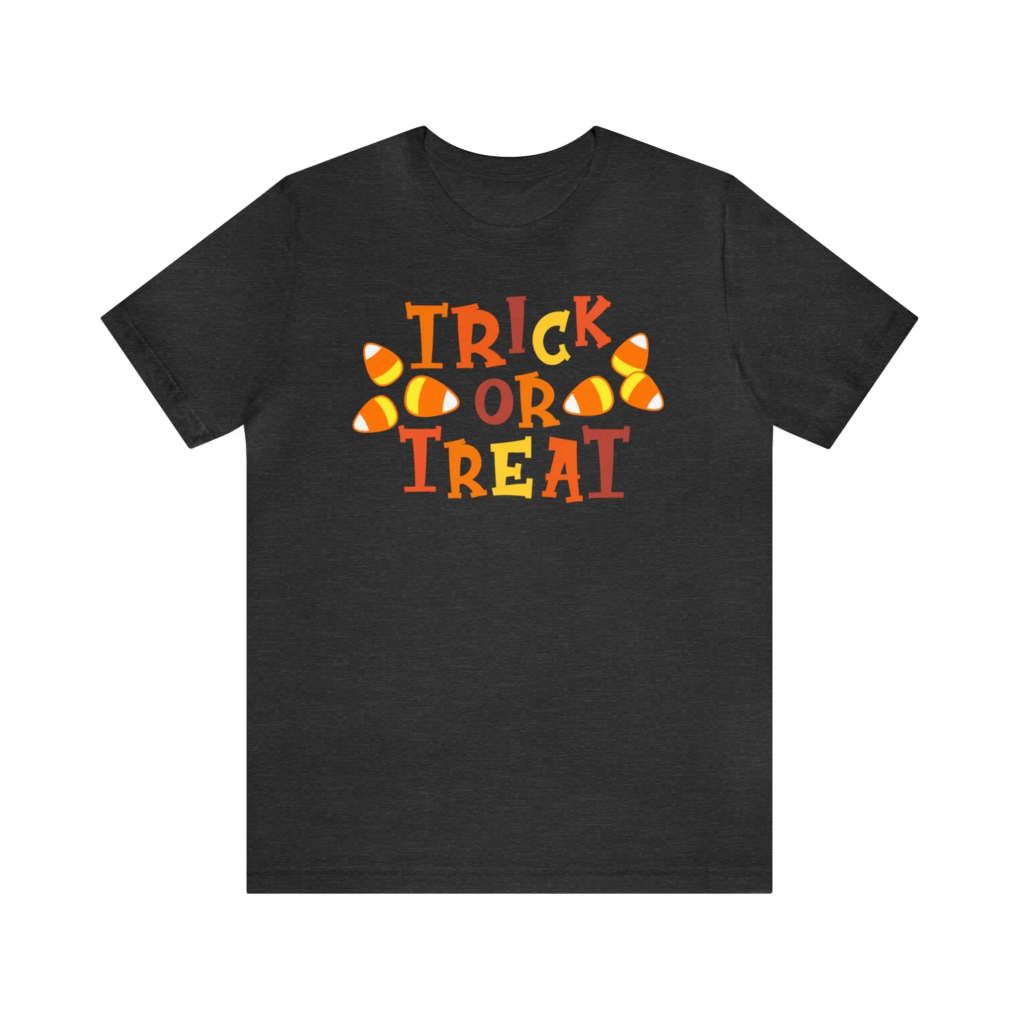 Trick or Treat T-Shirt | Candy Corn  Tee |  Bella Canvas 3001Unisex | Sweet Short Sleeve Tshirt