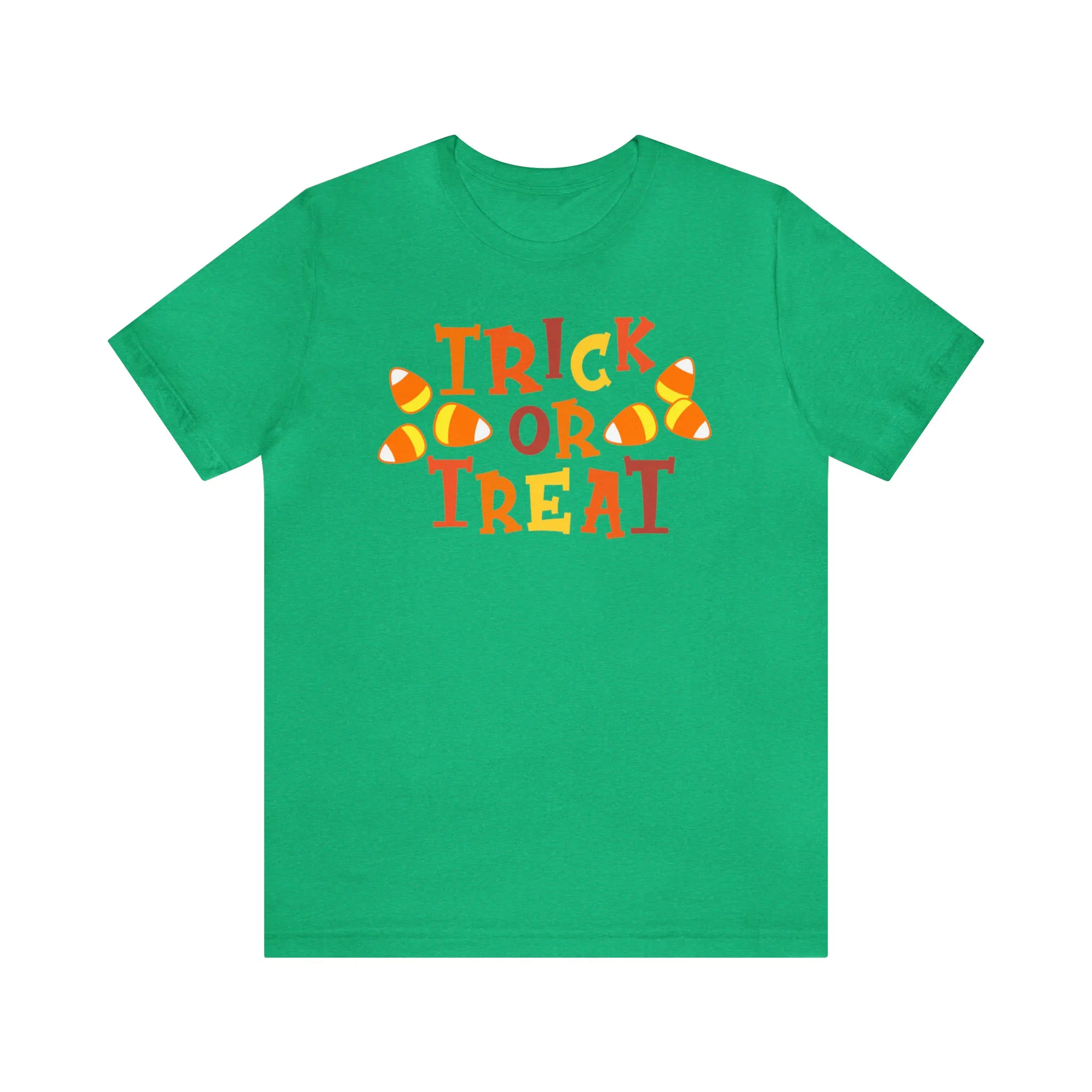 Trick or Treat T-Shirt | Candy Corn  Tee |  Bella Canvas 3001Unisex | Sweet Short Sleeve Tshirt