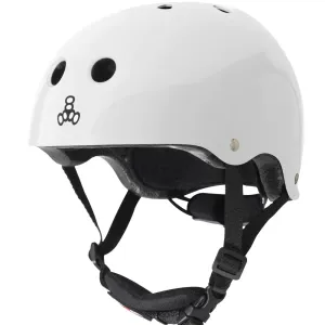 Triple 8 Lil 8 Kids Helmet White Gloss