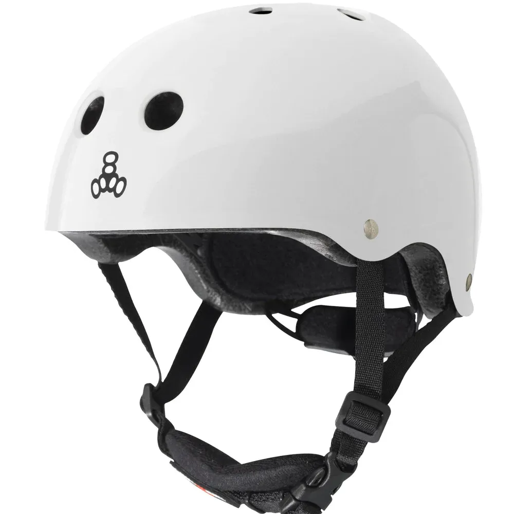Triple 8 Lil 8 Kids Helmet White Gloss