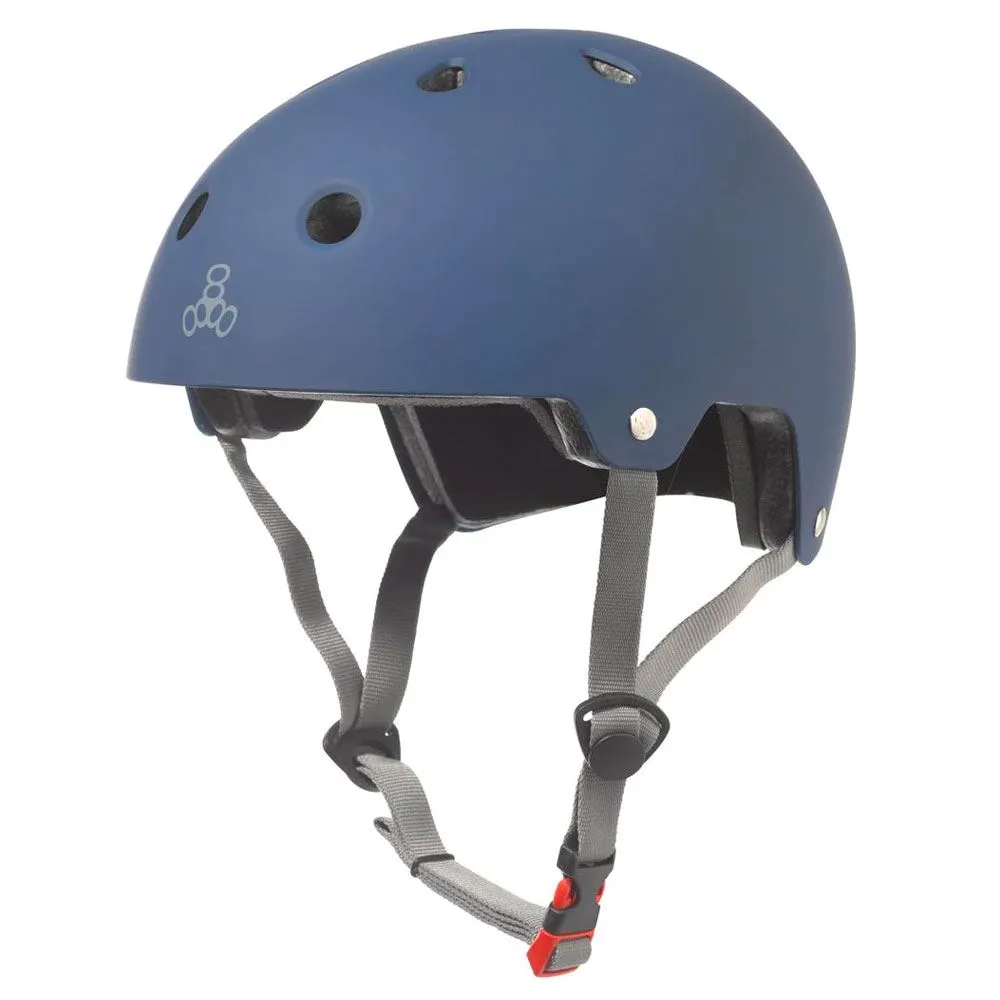 Triple Eight Dual Certified Helmet - Matte Blue