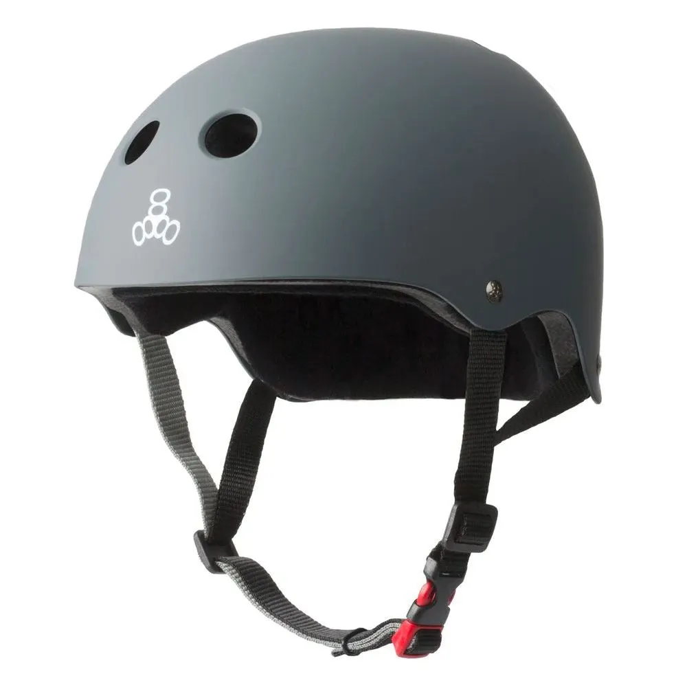 Triple Eight Dual Certified Helmet - Matte Gunmetal Grey