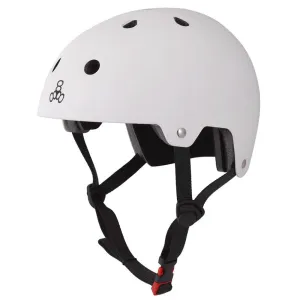 Triple Eight Dual Certified Helmet - Matte White