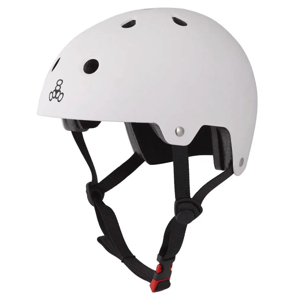 Triple Eight Dual Certified Helmet - Matte White