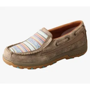 Twisted X Women's Slip On Driving Mocassins, Aztec Western, Machine Washable