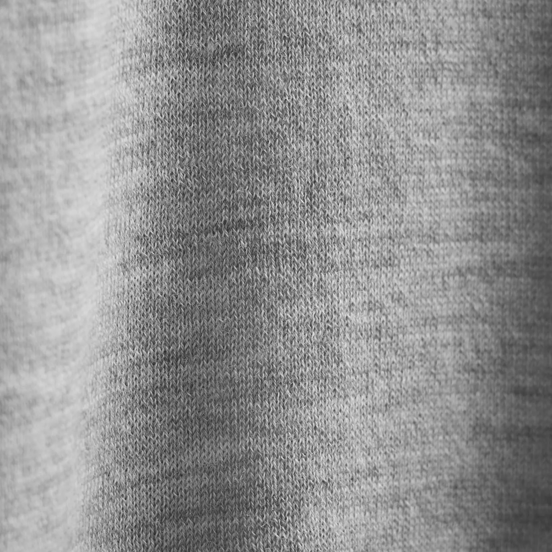 Ultra Fine Cashmere Open Polo - Light Heather Grey
