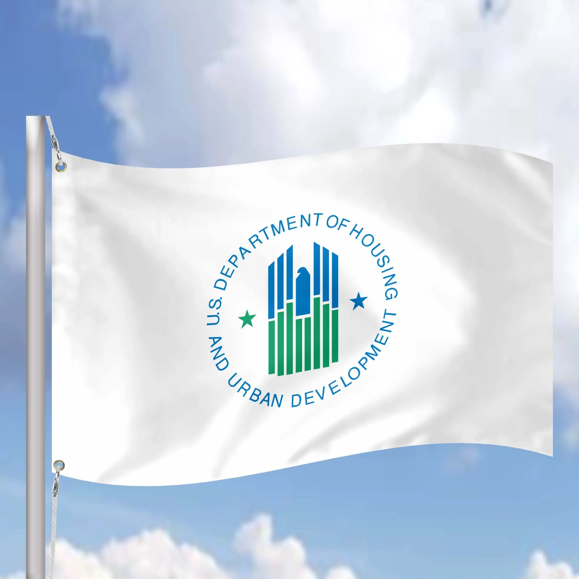 US Department of Housing and Urban Development HUD USA Flag Banner
